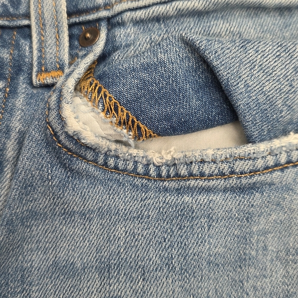 Denim Forum Light Blue Straight Leg Jeans - Picture 4 of 15